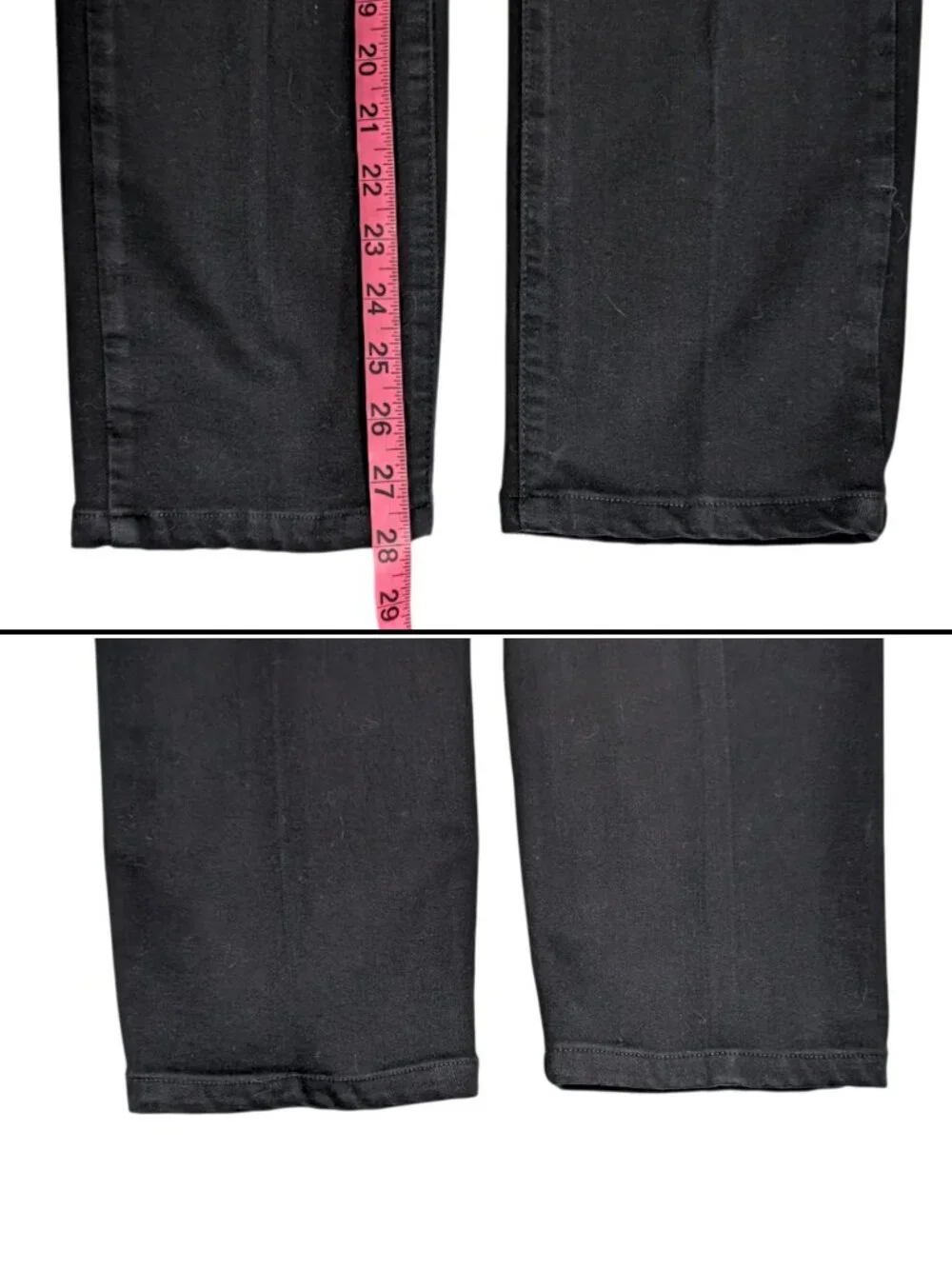Paige 31 Black Skyline Skinny Mid Rise Ankle Stretch 5-Pocket Denim Jeans